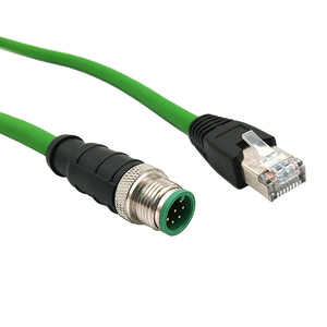 Cable Ethernet Blindado M12 <span class=keywords><strong>de</strong></span> 8 Pines, Código A, Macho a RJ45 Cat6a, Impermeable, para Cámara Industrial - Product Image 6