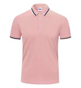 Camiseta holgada suave de alta calidad para hombre, Polo informal de manga corta con estampado Vintage de gran tamaño con cuello de serigrafía - Product Image 4