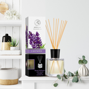Diffuseur à bâtonnets Aromatika Lavande 200ml avec huile essentielle naturelle, parfum d'ambiance apaisant longue durée - Product Image 4