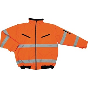 High-Visibility Orange Pilot Jacket Premium <b>Raincoat</b> for Enhanced Visibility - Product Image 1