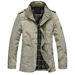 Veste polaire en toile pour hommes de style nouveau décontracté coupe ajustée col montant logo personnalisé écologique - Product Image 1