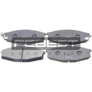 Set di pastiglie freno anteriori FEBEST (0201-Y60F) - Product Image 1
