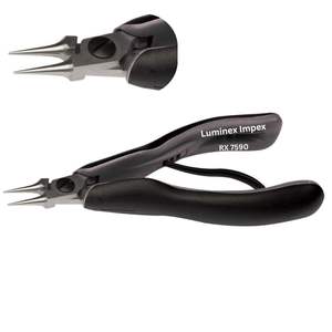 Alicates de Punta Redonda Lindstrom ERGO de Alta Calidad RX 7590 de Acero Inoxidable con Mango de 2 Componentes para Joyería y Manualidades - Product Image 1