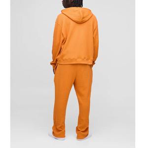 High Quality 100% Men's Heavyweight Baggy Tracksuit Set Oversized Dropshoulder with <b>Hooded</b> Collar Solid Colour for Winter Season - Product Image 5