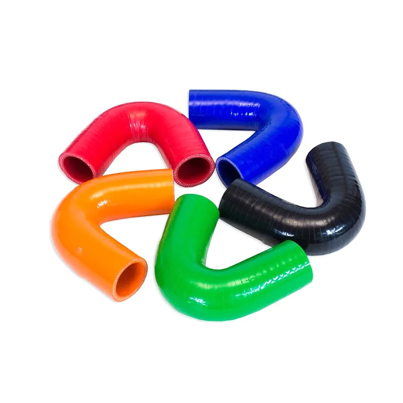 Factory price silicone hose elbow 135 degree elbow reducer silicone braided hose