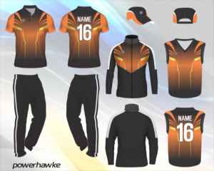 ชุดเสื้อกีฬาชุดคริกเก็ตใส่เล่นกีฬาสีสวยกางเกงมีปกเสื้อมีโลโก้ขนาดตามสั่งและชื่อทีม - Product Image 4