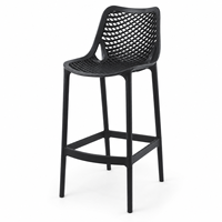 Tabouret de bar moderne en plastique robuste PP, chaise haute à treillis pour cuisine, salle à manger, salon, usage commercial, maison, bar, café, restaurant, intérieur