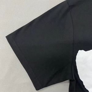 เสื้อยืดผ้าแห้งเร็วสำหรับผู้ชายเสื้อครอปไซส์ผ้าฝ้าย100% โอเวอร์ไซส์แขนสั้นผ้าแห้งเร็วเสื้อครอปไซส์ดีไซน์ไหล่มีโลโก้พิมพ์ลาย - Product Image 3