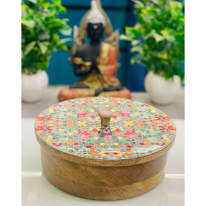 Trending Design Round Shape Casserole Dish Wood Material Food Warmer Medium Size Hot <b>Pot</b> <b>With</b> <b>Lid</b> Top Quality Kitchenware Supply - Product Image 3