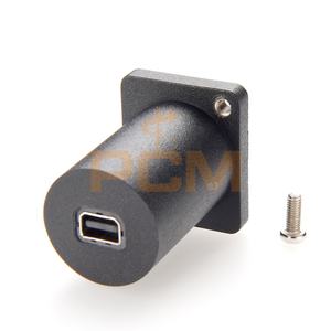 Convertisseur de montage sur panneau femelle Mini DisplayPort <span class=keywords><strong>Format</strong></span> MDP XLR Adaptateur de baril de montage sur châssis Mini connecteur à bride DP - Product Image 3