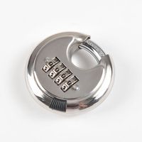 YH1808 Cadenas de verrouillage de disque rond étanche en acier inoxydable à 4 chiffres
