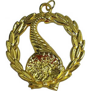 Bijoux de franc-maçon de conception personnalisée Regalia Bijou de collier de Regalia maçonnique plaqué or du meilleur matériau - Product Image 6