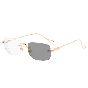 <span class=keywords><strong>Occhiali</strong></span> da Vista Personalizzati con Logo, Lenti <span class=keywords><strong>Trasparenti</strong></span> Fotocromatiche per Uomo e <span class=keywords><strong>Donna</strong></span>, Montatura Quadrata Senza Bordi - Product Image 5