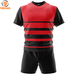 Uniforme de rugby para adultos OEM ODM material de poliéster al por mayor mejor diseño precio barato uniforme de rugby en diferentes colores personalizados - Product Image 1