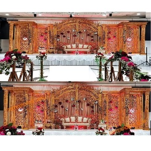 Meilleures décorations de scène de réception de mariage juif à la mode aux États-Unis Configuration de scène de mariage de princesse rêveuse - Product Image 1