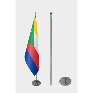 Drapeaux à main personnalisés avec impression numérique, mât en aluminium et fibre de verre, divers matériaux (satin, nylon, plastique, vinyle, soie) - Product Image 2