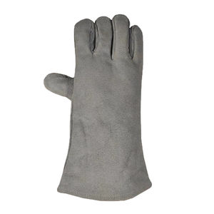 Guantes de soldadura de cuero para protección de manos de alta calidad 100%, guantes de seguridad razonables resistentes al calor personalizados - Product Image 2