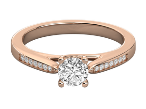 925 Silver 1.5 Carat Diamond Ring Brilliant Cut Lab Grown Diamond <b>Cluster</b> Engagement Wedding Ring for Women 14K Gold Plated Ring - Product Image 3