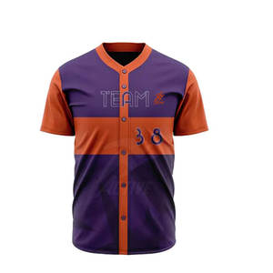 Ropa deportiva personalizada Uniforme de béisbol Ropa de equipo Uniforme de béisbol profesional para hombres - Product Image 3