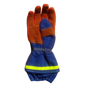 Gant de pompier haute visibilité étanche résistant aux coupures ignifuge pompier cuir sécurité coton structurel gants de pompier - Product Image 3