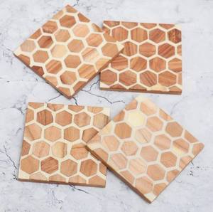 Posavasos de resina de madera hecho a mano único para té Café Bar cocina uso Decoración Estilo de vida duradera bandeja para bebidas a granel disponible - Product Image 2