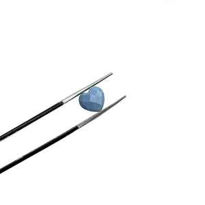 Perles de pierres précieuses en opale bleue facettées en forme de cœur 8 MM en vrac - Product Image 1