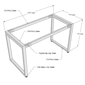 HBRT043 Bureau rectangulaire en contreplaqué 120x60cm, design minimaliste moderne, double moteur, assemblage requis, pour chambre ou bureau - Product Image 4