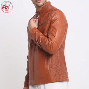 Wholesale Custom Colors Cow Skin Men's <b>Winter</b> <b>Leather</b> <b>Jacket</b>-High Quality Windproof Eco-Friendly with Front Logo - Product Image 2