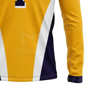 เสื้อกีฬาฝึกซ้อม ยิงปืน ลายเรียบ ระบายอากาศ แห้งเร็ว รับสกรีนโลโก้ เสื้อผู้ชายคุณภาพสูง ผ้ายืดสแปนเด็กซ์/โพลีเอสเตอร์ - Product Image 4