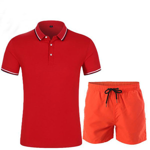 Camiseta transpirable a la moda para hombre, conjunto de pantalones cortos estampados digitales con pantalones cortos teñidos de temporada a juego para verano - Product Image 6