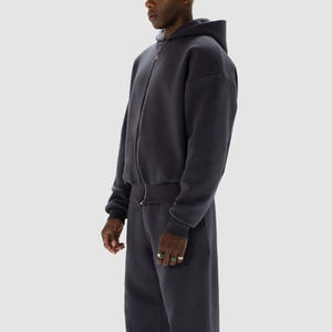 เสื้อฮู้ดของผู้ชายไซส์ใหญ่พิเศษผ้าฝ้าย100% เป็นมิตรกับสิ่งแวดล้อมกันน้ำลายแบบ DIY - Product Image 6