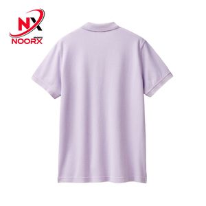 Noorx เสื้อโปโลผู้ชายกีฬาผ้าฝ้าย100% คอปกพับแขนครึ่งสไตล์ล่าสุดออกแบบได้ตามต้องการ - Product Image 3