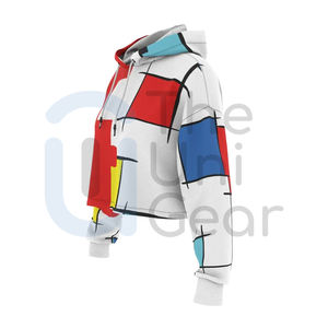 Sudaderas con Capucha Vintage de Invierno para Mujer, al por Mayor, de Alta Calidad, Estilo Sólido, con Cordón, Corte Recortado, Ecológicas - Product Image 4