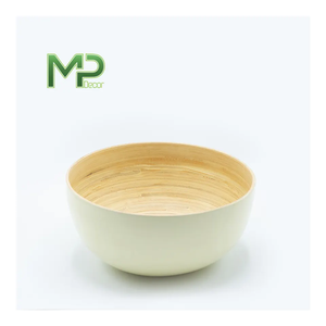 Cuenco de bambú para ensalada de vida natural personalizado de alta calidad, producto certificado hecho a mano en Vietnam - Product Image 2