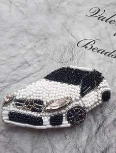 Broderie perlée élégante faite à la main, crème glacée, chocolat, plus de charme et porte-clés avec un design élégant et mignon, finition de luxe en provenance d'Inde - Product Image 5