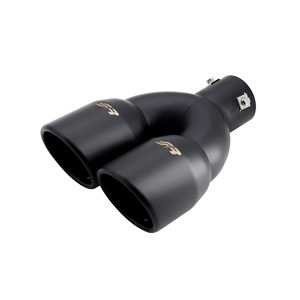 Terminal redondo id 63mm doble de acero inoxidable negro - Product Image 3