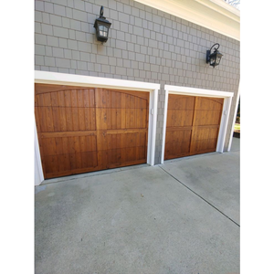 Porte <span class=keywords><strong>de</strong></span> <span class=keywords><strong>garage</strong></span> électrique contemporaine élégante en bois - Product Image 2