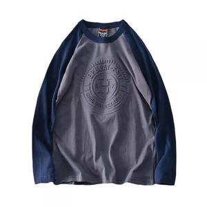 Logo personnalisé bon marché brodé uni imprimé unisexe coton Vintage surdimensionné nouveau Design hommes pull-over col ras du cou sweat-shirt - Product Image 3