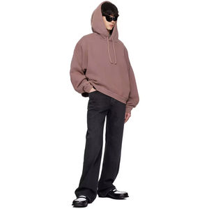 Fabricants de sweats à capuche personnalisés Sweat à capuche uni vierge OEM ODM épais poids lourd 500 GSM Drop Shoulder Sweats à capuche surdimensionnés - Product Image 5