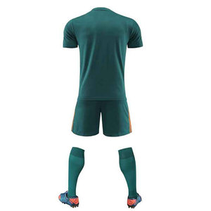 Sublimado adultos venta al por mayor cuello en V contraste Retro traje de fútbol Top alta calidad entrenamiento fútbol Jersey chándal - Product Image 4