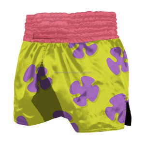 กางเกงมวยไทย MMA ผ้าซาตินคุณภาพสูงสำหรับผู้ชาย เอวยางยืด สไตล์สตรีท ยืดได้ เหมาะสำหรับออกกำลังกาย ขายส่งจากโรงงาน - Product Image 2