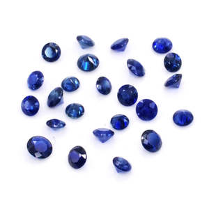 Zafiro Azul Natural Calibrado en Forma Redonda de 3mm y 3.5mm, Sin Tratar, Corte Brillante, Corte Ovalado, Ópalo, Gemas de Aguamarina de Gemas Naturales - Product Image 1