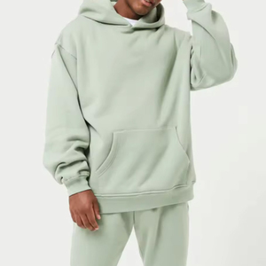 Manufacturer Custom OVERSIZED BOXY Tracksuit HOODED Fleece Baggy Tracksuits - Product Image 4