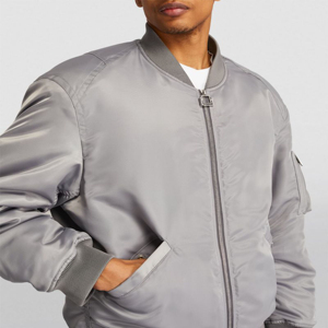 Wholesale Winter Fashion <b>Men</b> Bomber <b>Jackets</b> Long Sleeves Warm Streetwear Bomber <b>Jacket</b> for <b>Men</b> - Product Image 4
