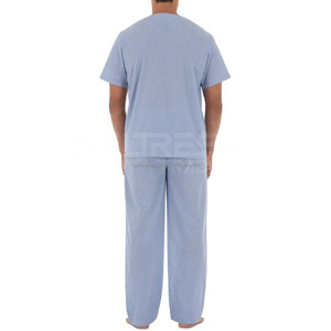Ensemble de vêtements de nuit pour hommes de qualité supérieure Peignoir respirant à manches courtes 2 pièces en tricot à un prix - Product Image 2