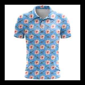 Polo de sublimación para hombre, poliéster, suave, transpirable, de alto rendimiento, material de secado rápido, perfecto para ropa de entrenamiento de gimnasio - Product Image 2