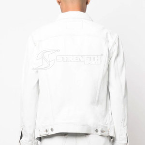 Wholesale Custom Logo Cotton Made <b>Men</b> Jeans <b>Jacket</b> Breathable Outdoor Use <b>Men</b> Jeans <b>Jacket</b> - Product Image 5