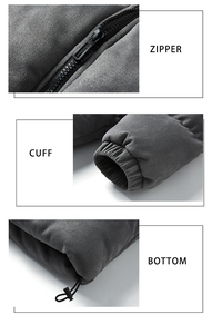 Wholesale Custom Made Winter High Street Hooded Puffer <b>Jacket</b> Men Stand Collar Casual <b>Waterproof</b> High Quality <b>Padded</b> <b>Jacket</b> - Product Image 6