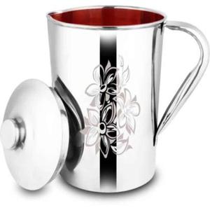 Jarra de agua de diseño hecho a mano lisa con y sin tapa y perilla de sujeción en tamaños y formas personalizados hechos a mano - Product Image 1