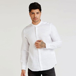 Chemise à carreaux pour hommes Nouvelles chemises d'affaires décontractées en coton Printemps/Automne Chemises à revers à manches longues personnalisées pour hommes - Product Image 3